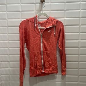 Nike size small, thin, pink zip up jacket